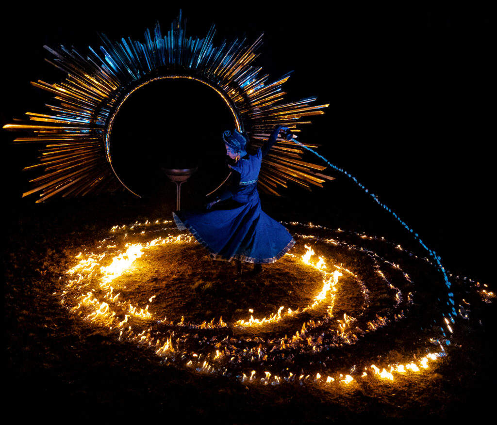 Pluie de feu, effet spectaculaire